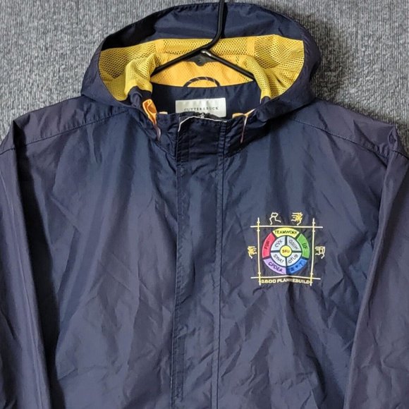 Cutter & Buck Jacket Mens Large Navy Blue Embroidered Full Zip Vented Golf - Picture 4 of 14